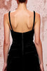 Load image into Gallery viewer, Simple Black Velvet Spaghetti Straps A-Line Long Formal Dress