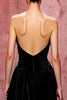 Load image into Gallery viewer, Simple Dark Green Velvet Strapless Long Formal Dress