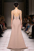 Load image into Gallery viewer, Simple Champagne Satin Backless Mermaid Long Formal Dress