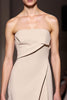 Load image into Gallery viewer, Simple Ivory Strapless Sheath Ruched Long Formal Dress with Slit