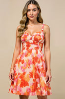 Load image into Gallery viewer, Sunset Floral A Line Short Chiffon Formal Dress