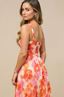 Load image into Gallery viewer, Sunset Floral A Line Short Chiffon Formal Dress