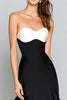 Load image into Gallery viewer, Black and White Sweetheart Mermaid Long Satin Formal Dress