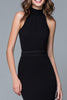 Load image into Gallery viewer, Black and White Mermaid High Neck Ruffled Long Formal Dress