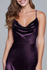 Load image into Gallery viewer, Black Spaghetti Straps Velvet A-Line Tea Length Holiday Party Dress