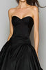 Load image into Gallery viewer, Black Sweetehart A-Line Satin Long Formal Dress