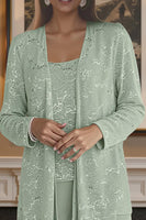 Load image into Gallery viewer, Sparkly Sequin 3 Piece Long Mother of the Bride Pant Suits with Jacket