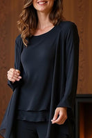 Load image into Gallery viewer, Royal Blue 3 Piece Long Mother of the Bride Pant Suits with Jacket