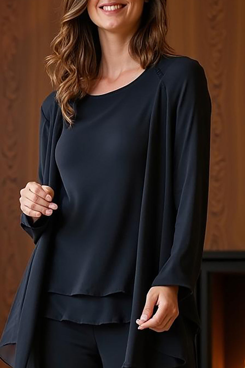 Load image into Gallery viewer, Royal Blue 3 Piece Long Mother of the Bride Pant Suits with Jacket