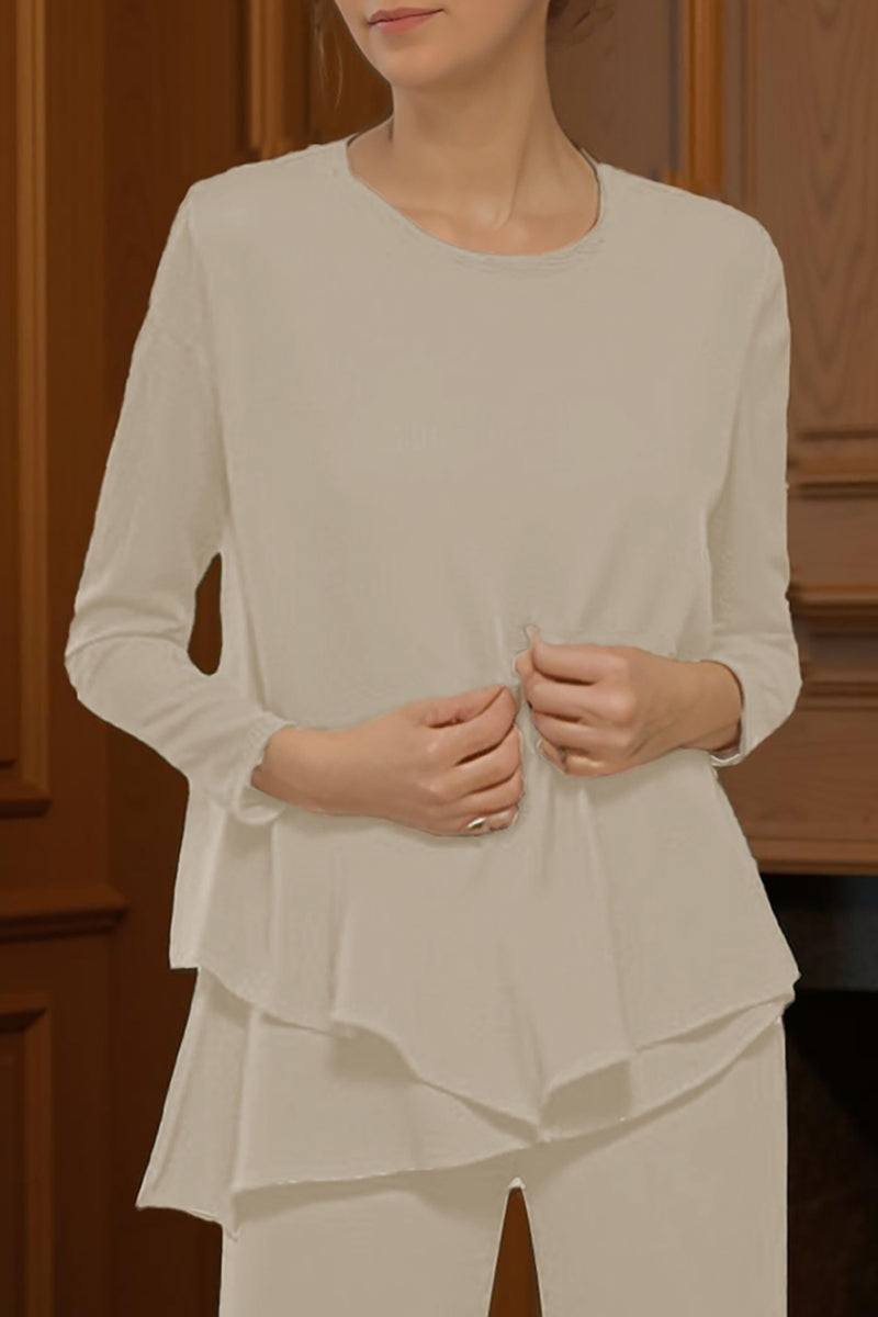 Load image into Gallery viewer, Black 3 Piece Long Sleeves Mother of the Bride Pant Suits with Sleeves