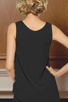 Load image into Gallery viewer, Black 3 Piece Long Sleeves Mother of the Bride Pant Suits with Sleeves