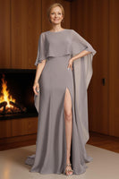 Load image into Gallery viewer, Dusk Sheath Long Mother of the Bride Dress with Slit