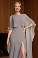 Load image into Gallery viewer, Dusk Sheath Long Mother of the Bride Dress with Slit