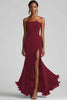 Load image into Gallery viewer, Royal Blue Strapless Long Chiffon Formal Dress with Slit