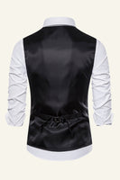 Load image into Gallery viewer, Lapel Brown Men&#39;s Check Vest