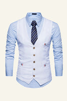 Load image into Gallery viewer, Black Single Breasted Lapel Men&#39;s Black Vest