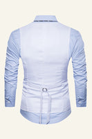 Load image into Gallery viewer, Black Single Breasted Lapel Men&#39;s Black Vest