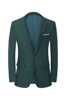 Load image into Gallery viewer, Men&#39;s Dark Green 2-Piece Notched Lapel Slim Fit Formal Suits