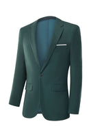 Load image into Gallery viewer, Men&#39;s Dark Green 2-Piece Notched Lapel Slim Fit Formal Suits