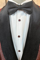 Load image into Gallery viewer, Glitter Burgundy Jacquard Shawl Lapel Men&#39;s Prom Tuxedo