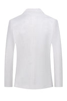 Load image into Gallery viewer, White Jacquard Double Breasted 2 Piece Men&#39;s Formal Suits