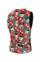 Load image into Gallery viewer, Notched Lapel One Button Santa Claus Printed Red Men&#39;s Formal Suits