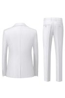 Load image into Gallery viewer, Black Grey 3 Piece Peak Lapel One Button Men&#39;s Formal Suits