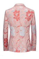 Load image into Gallery viewer, Light Pink Jacquard 2 Piece Notched Lapel  Men&#39;s Prom Tuxedos