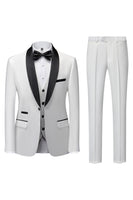 Load image into Gallery viewer, Black Shawl Lapel Three-Pieces Men&#39;s Suits