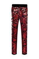 Load image into Gallery viewer, Red Sequins Men&#39;s 2 Pieces Suits