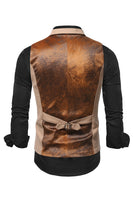 Load image into Gallery viewer, Peak Lapel Single Breasted Woolen Men&#39;s Vest