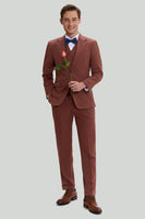 Load image into Gallery viewer, Tan Notched Lapel 3 Piece Single Breasted Formal Suits