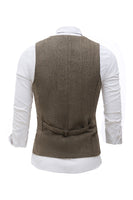 Load image into Gallery viewer, Black Single Breasted Shawl Lapel Men&#39;s Suit Vest