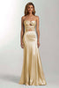 Load image into Gallery viewer, Sky Blue Mermaid Sweetheart Satin Long Formal Dress