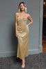 Load image into Gallery viewer, Dark Navy Sweetheart Sheath Satin Long Formal Dress
