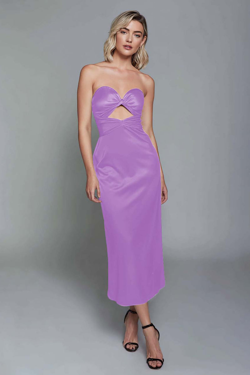 Load image into Gallery viewer, Dark Green Sheath Satin Sweetheart Ankle Length Formal Dress