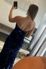 Load image into Gallery viewer, Mermaid Royal Blue Sequin Formal Dress