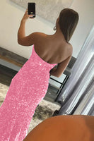 Load image into Gallery viewer, Mermaid Royal Blue Sequin Formal Dress