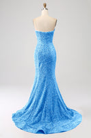 Load image into Gallery viewer, Black Mermaid Sweetheart Formal Dress