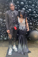 Load image into Gallery viewer, Black Shawl Lapel 2 Piece Men&#39;s Prom Suits