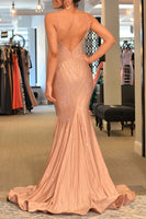 Load image into Gallery viewer, Sparkly Royal Blue Mermaid Long Formal Dress With Sequins