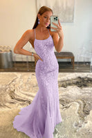 Load image into Gallery viewer, Pink Mermaid Long Formal Dress with Appliques
