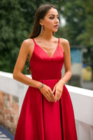 Load image into Gallery viewer, Burgundy Satin Dress