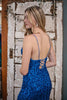 Load image into Gallery viewer, Gold Mermaid Sequin Formal Dress with Slit