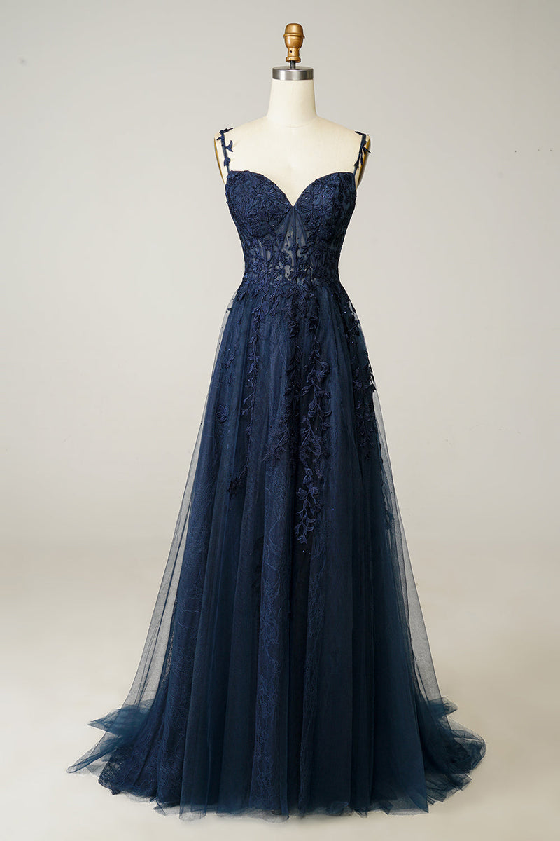 Load image into Gallery viewer, Purple Off the Shoulder Long Formal Dress with Appliques