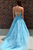 Load image into Gallery viewer, A-Line Spaghetti Straps Long Formal Dress