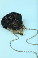 Load image into Gallery viewer, Black Vintage Evening Bag