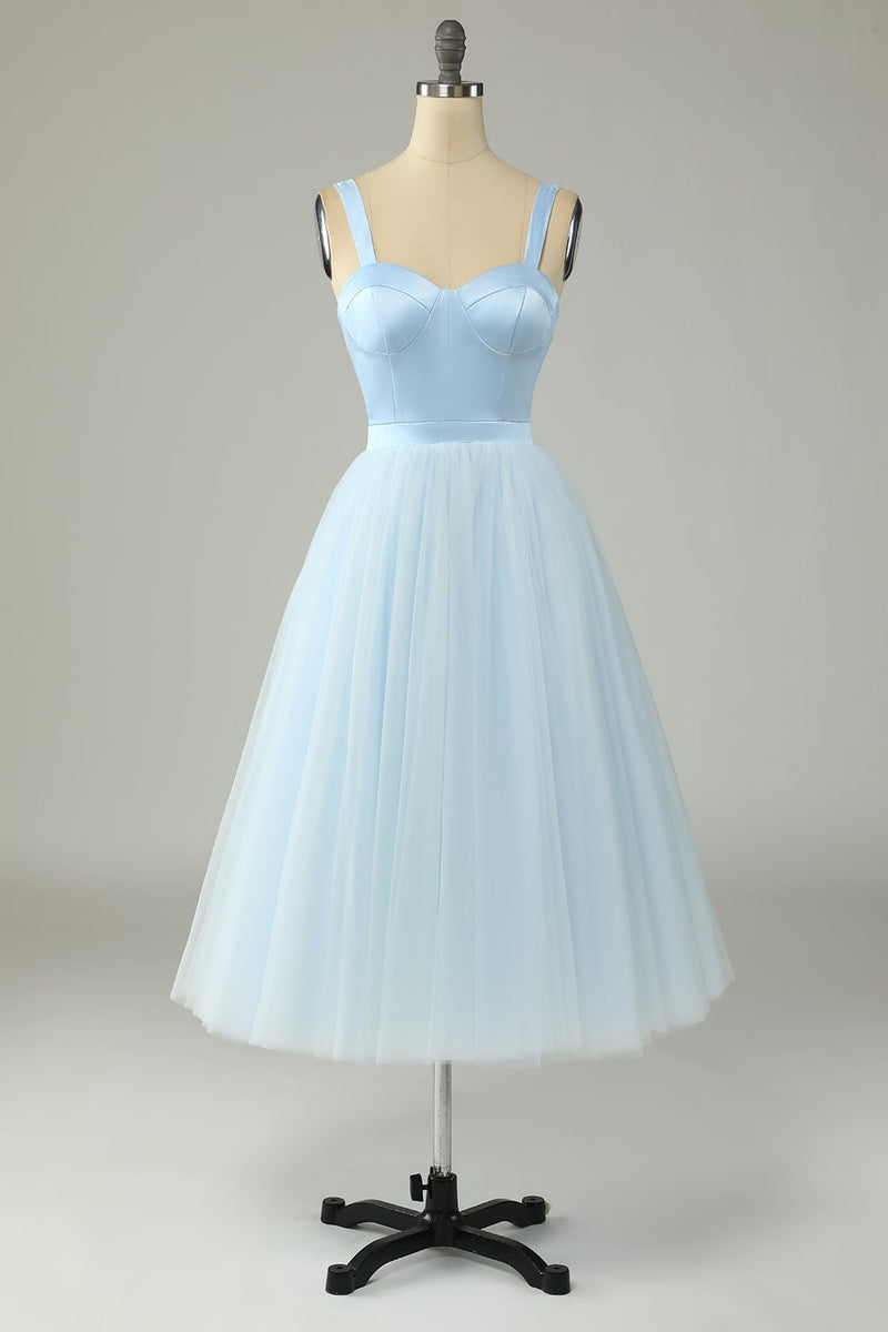 Load image into Gallery viewer, A Line Sweetheart Sky Blue Formal Party Dress