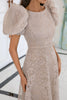 Load image into Gallery viewer, Champagne Lace Mother of the Bride Dress