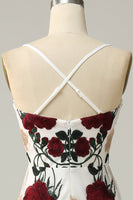 Load image into Gallery viewer, Mermaid Ivory Flower Printed Long Formal Dress